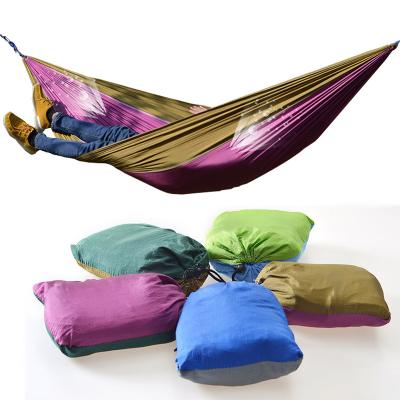 China Wholesale Adult Adjustable Parachute Nylon Hammock with Storage Bag Swings for Outdoor Travel Camping for sale