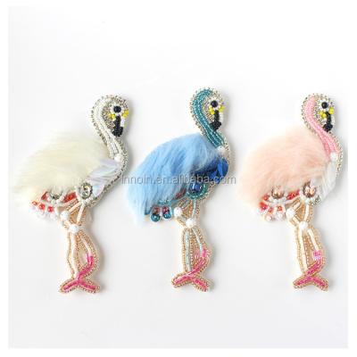 China 2020 Sustainable New Fashion Rhinestone Beaded Animal Patches For Hats / Bags /Clothing /Decorative DIY Accessories for sale