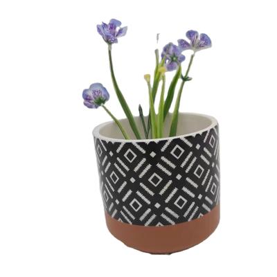 China Europe Garden Decorations Sublimation Flower Pots Garden Plant Pot Ceramic Flower Planters For Garden Decor for sale