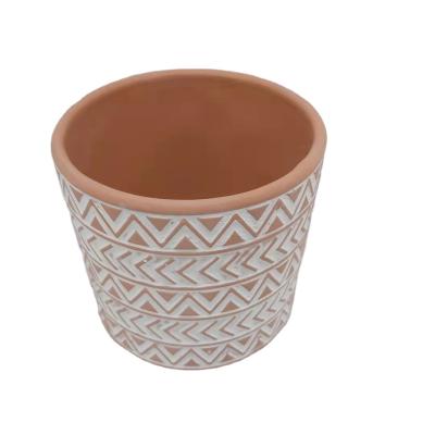 China Europe Mid Century Eco-friendly Ceramic Flower Pot Garden Plant Pot Outdoor Flower Planter For Garden Decoration for sale