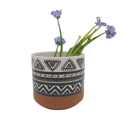 China Europe Garden Decoration Sublimation Garden Plant Pot High Quality Ceramic Flower Planter For Garden Decor for sale