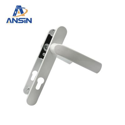 China Modern White Color Double Sided Mian Door Offset Pull Handle For Door SS304 Stainless Steel Window Glass Finish Wood Type for sale