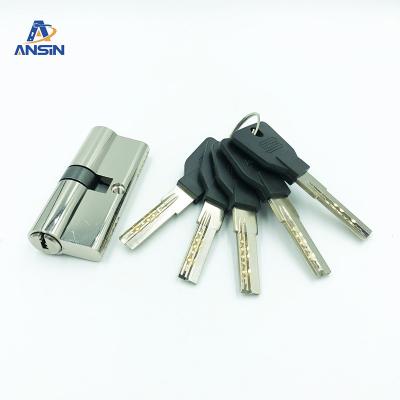 China Zinc Alloy European And American High Security Lock And Key 70mm Mortise Lock Cylinder Door Lock Cylinder Zinc Alloy Cylinder for sale