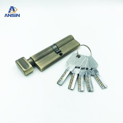 China Zinc Mortise Brass High Quality Door Lock Body Cylindrical Cylinder Lock For Shield Door for sale