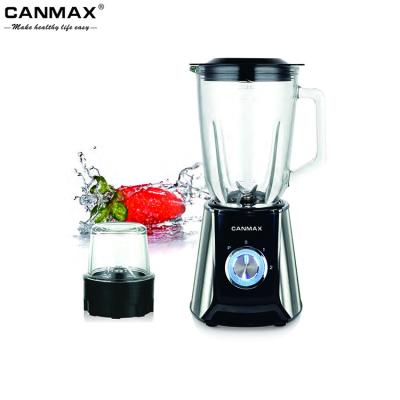 China Ice Crushing 2 in 1 Portable Hot Sale 1.5L Glass Jar Electric Food Blender Smoothie Maker S/S 6 Blades for sale