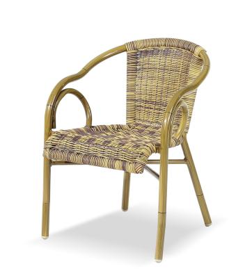 China BSCI Rattan Factory Wholesale Custom Bamboo Like Dining Chair Stacking for sale