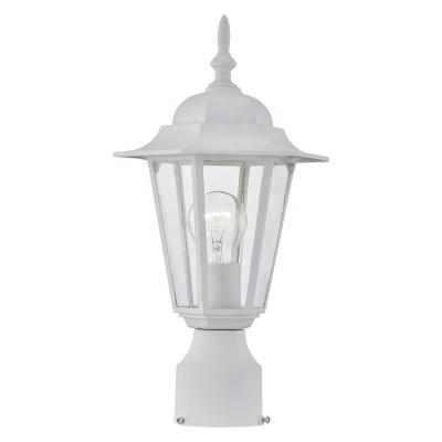 China Outdoor Garden Light Fixture Post Lights Waterproof White Finish Clear Glass Aluminum Garden Lights For Home for sale