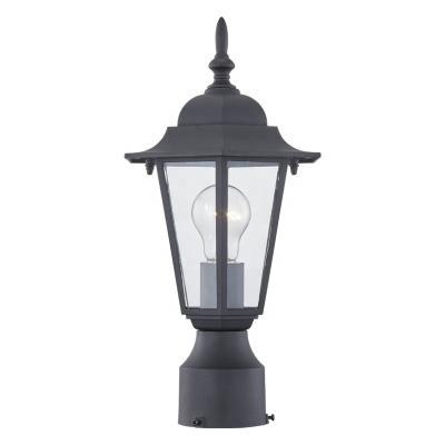 China Outdoor Post Lantern Garden Lamp Garden Head Lights Waterproof Clear Glass Die-Cast Aluminum Outdoor Post Light for sale