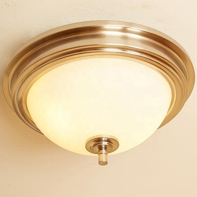 China Farmhouse Ceiling Lights Indoor Decorative Modern Simple Design Brushed Nickel 13 Inch Flush Mount Ceiling Lights for sale