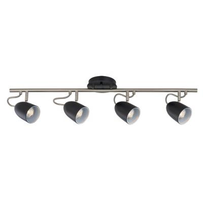 China 4 Track Bar Gooseneck Black GU10 Track Light Downlight Modern Light Ceiling Lamp for sale