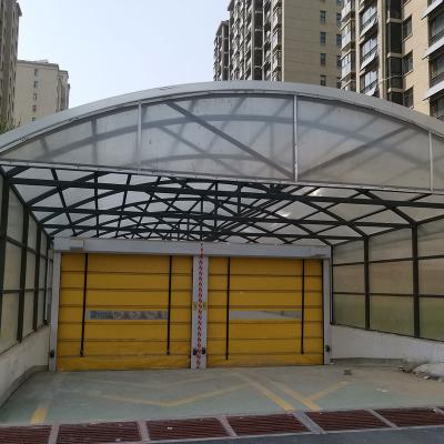 China Industrial Custom High Speed ​​PVC Stacking Door Track Fast Stacking Double Door for sale