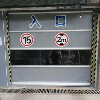 China Industry Safe Rapid Industrial Pvc Polycarbonate Automatic Industrial High Speed ​​Door for sale