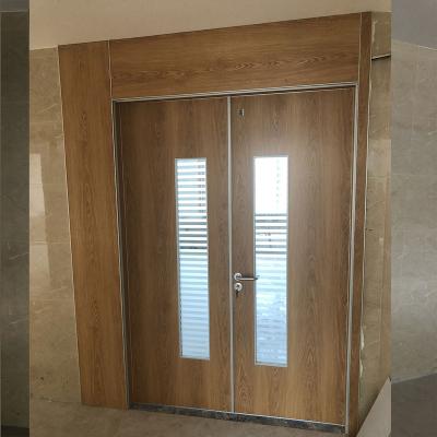 China Custom Modern Double Support Swing Hospital Ward Access Door For Ward Cleaning Room for sale