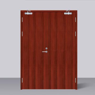 China Good Stability Entrance Modern Custom Fire Rated Wood Door Wood Fireproof Door Design for sale