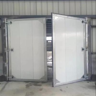 China Renqiu factory price workshop windproof doors swing industrial doors industrial sectional doors for sale