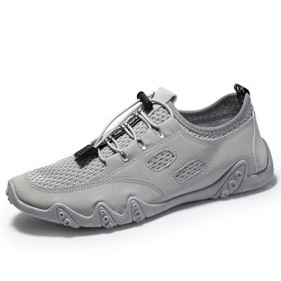 China Walking Shoes New Men's Mesh Shoes Breathable Men's Lace-Up Casual Shoes for sale