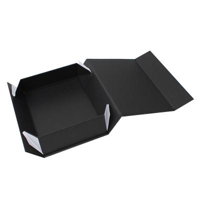 China Custom Luxury Magnet Reused Logo Square Folding Magnetic Closure Flip Top Gift Box Collapsible Materials for sale