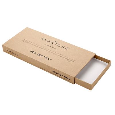 China Recyclable Custom Craft Small Electronic Product Gift Packaging Kraft Cardboard Drawer Slide Box for sale