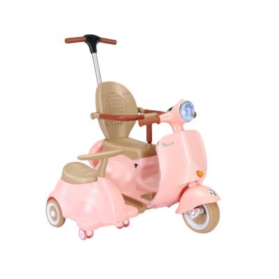 China USB Hot sale Children's electric car motorcycle baby battery tricycle children can sit toy car for sale