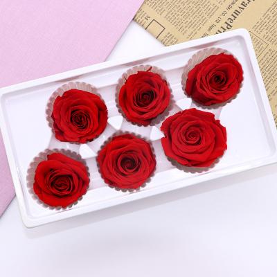 China Wholesale 5-6cm Natural Touch Preserved Rose For Weddings for sale