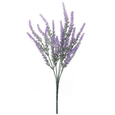 China Lavender natural cheap home bouquet stem leaf decoration touch artificial plants and flowers for sale