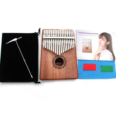 China Inch Solid Mahogany Piano Kalimba Keys Body 17 Solid Mahogany Body With Book Study (TP2) for sale