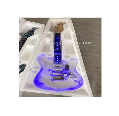 China Musoo Brand Acrylic Electric Guitar with LED (AG2) for sale