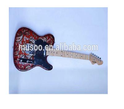 China Musoo Brand Electric Guitar TL Mahogany Style in Dark Red (MTL3010) for sale