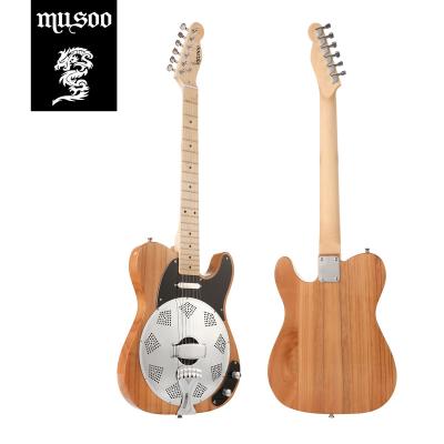 China Musoo Exquisite Resonator Electric Guitar TL Style Locked Tuner OEM Custom Best Prices for sale