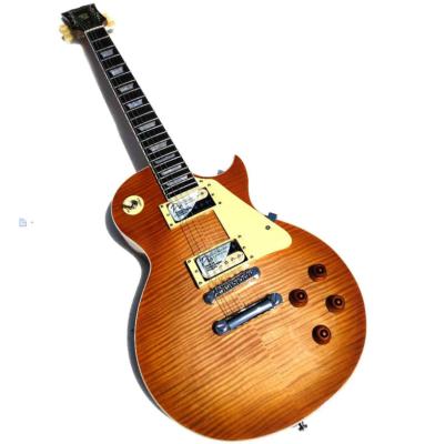 China Musoo's exquisite brand LP style electric guitar with Epi ProBucker pickup, heads tuners MADE in TAIWAN for sale