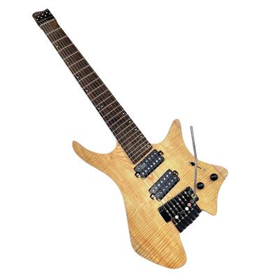 China Musoo light brand fanned 7 strings to gnaw MI920 headless electric guitar) for sale