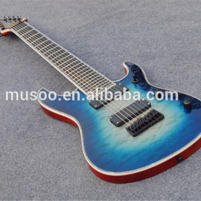 China Musoo Mahogany Brand 8 String Electric Guitar in Blue Color (MI916) for sale