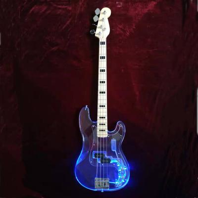 China 2019 Hot Selling MUSOO Brand Acrylic Electric Ukulele Bass With LED ((UB009) for sale