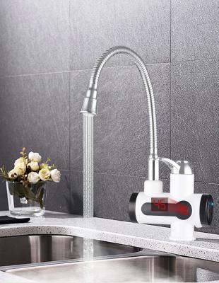 China Electric Taps Kitchen Heater Hot Water Tap Electric Instant Faucet With 360 Temperature Regulator for sale