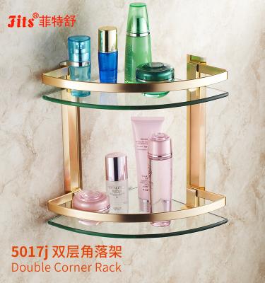 China Two-Layer Modern Modern Wall Mounted Glass Corner Bracket for sale