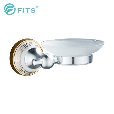 China Modern Bathroom Sanitary Fit Wall Mounted Aluminum Soap Dish Holder Saop Dispenser for sale