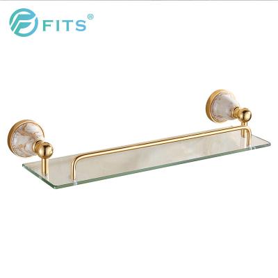 China Modern Glass Shelf For Set Top Box Corner Bathroom Glass Shelf Glass Shelf Clip Led Light for sale