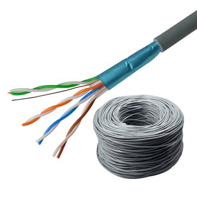 China PC SIPU wholesale price 305m ftp cat5e lan cable 4 pairs 24awg wire rj45 network lan cable for sale