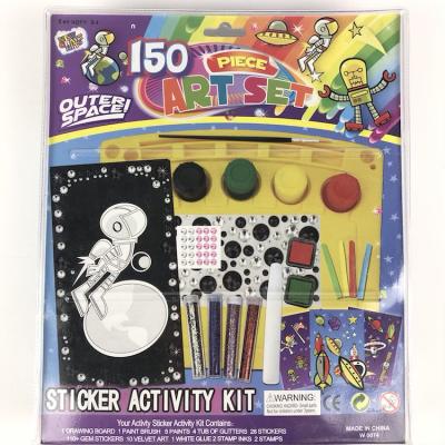 China Good Quality Hot Selling 500 Piece Smart Toys Craft Set Art Kits For Kids Diy 2021 W0074 for sale