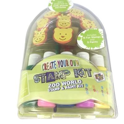 China Diy Craft Kits Stamp and Color Pen Kit Cheap Take Wholesale Children's Educational Toys W0176 for sale