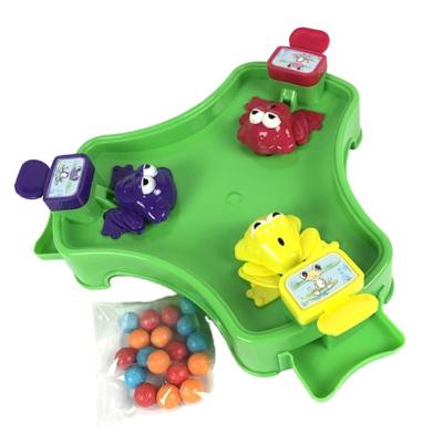 China 2021 Kids Play Game Interactive Toys Hungry Frog Eating Beans Multiplayers Table Game For Children JC170068 for sale