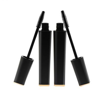 China Custom Square Shaped Modern 8ml Mascara Bottle Eyelash Serum Bottle Plastic Black Mascara Tube Empty Tube for sale