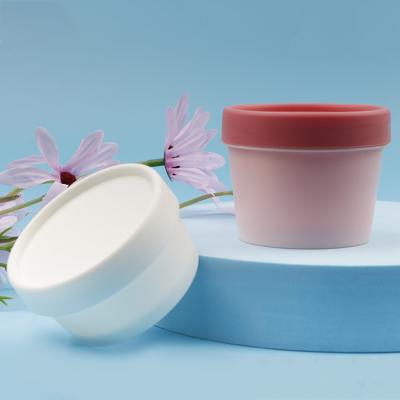 China Modern Face Lotion Jar Jar Empty Refillable Plastic Cosmetic Cream Bottle Container With Cover Inner Layers For Moisturizing Lotion for sale