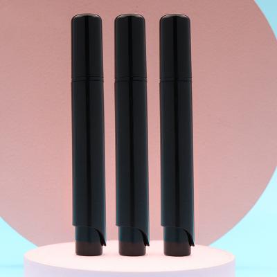 China Modern In Sale Custom Plastic Nail Polish Pen Black Glossy Cosmetic Container 5ml Tube With Brush for sale