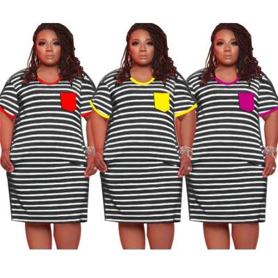 China Breathable Plus Size 5XL Summer Breathable Sheath Women Casual Dress Shorts Ladies Loose T-shirt Dress 2021 for sale