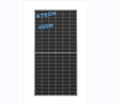 China Best of Ktech Solar Power System All 72 Cell Mono A/C Half Black Solar Panel 166mm Cut Home Solar Panels 450w 460w for sale