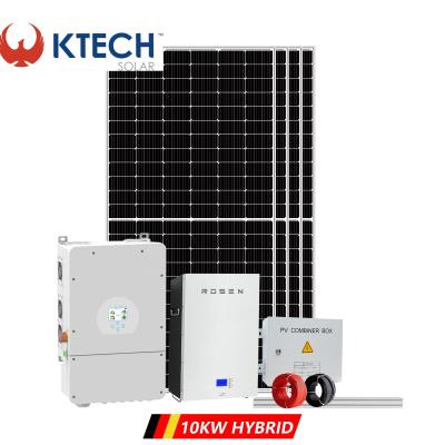 China Home Solar System 10kw Solar Power Residential Hybrid Energy System for sale