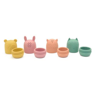 China Simple Modern Silicone Bath Toys, Bath Toys For Infants 6-12 Months, Eco-Friendly Non-Toxic Baby Bath Toys for sale