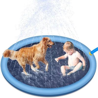 China Preschool Children Play Pet Swim Kids Splash Guard Water Spray Pad Anti-skid Set PVC Material for sale