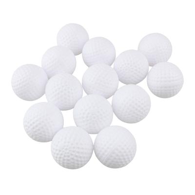 China White Europe 41mm Golf Ball PE Hollow Body Blows Cavity Non-hole Practice Indoor Pet Toy Ball for sale